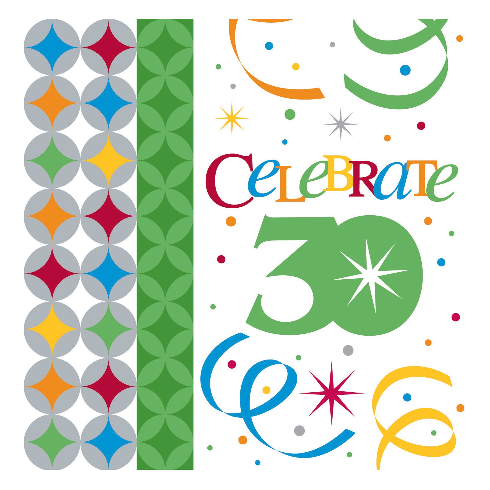 Celebrate In Style 30 Beverage Napkins (16 count) - Click Image to Close