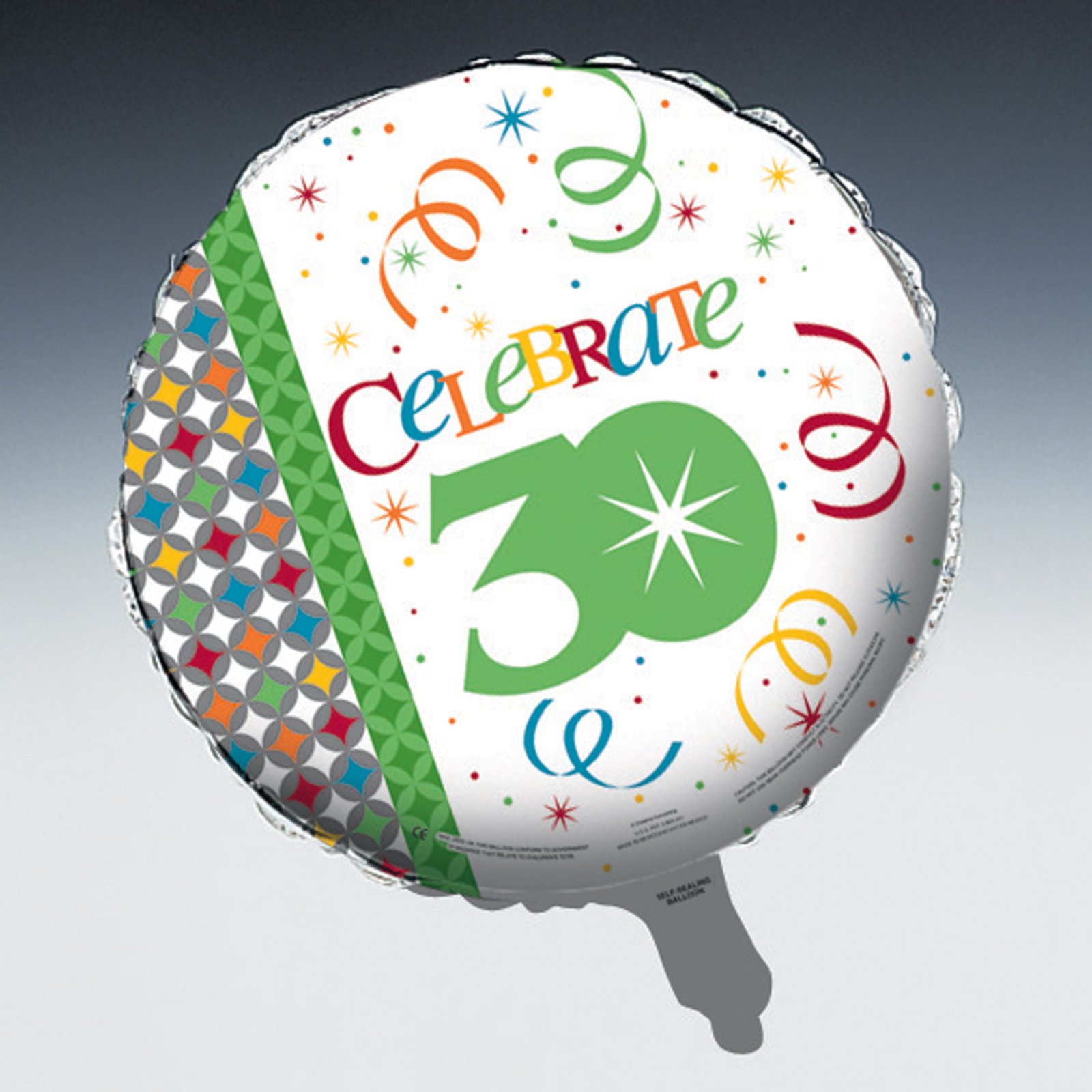 Celebrate In Style 30 - 18" Foil Balloon - Click Image to Close