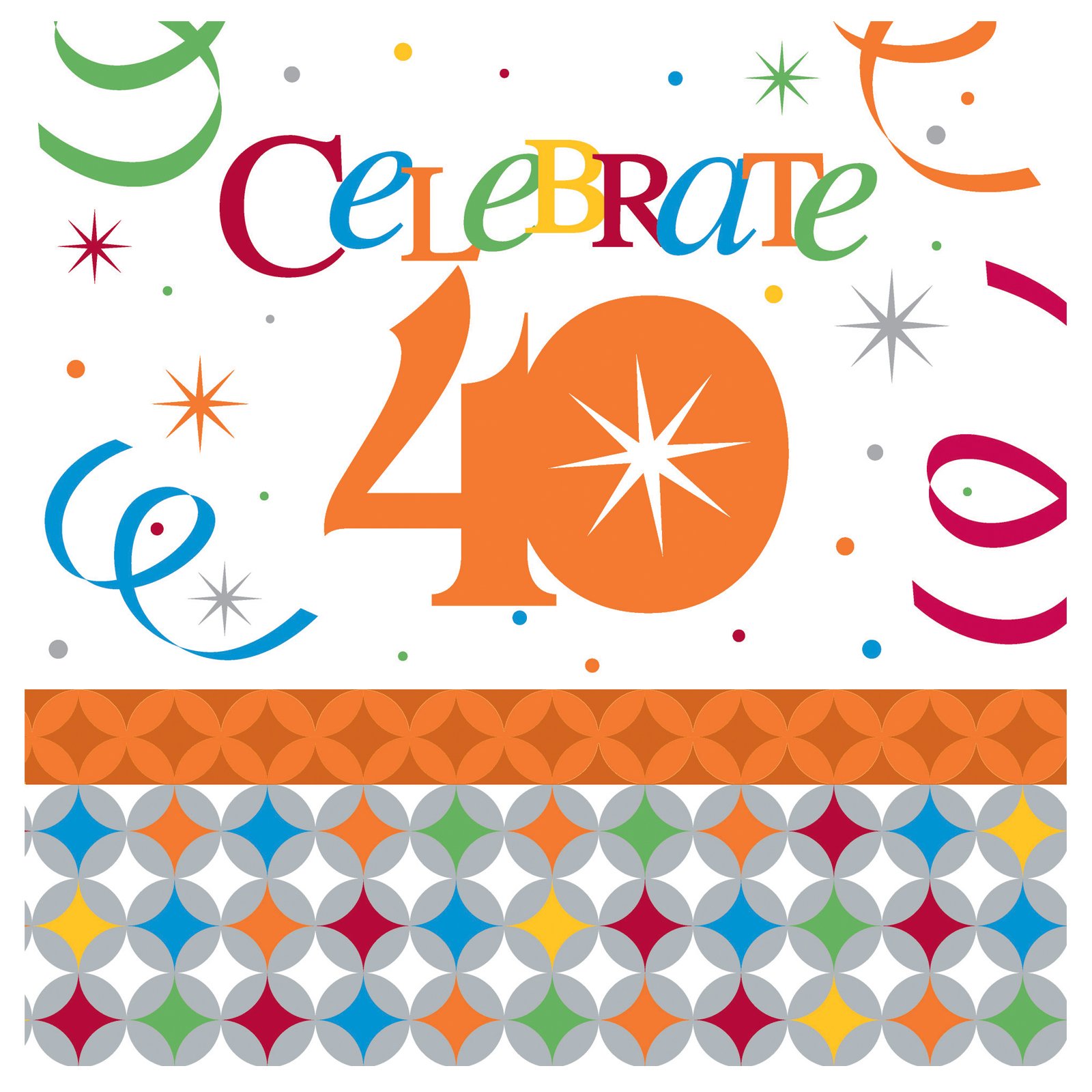 Celebrate In Style 40 Lunch Napkins (16 count) - Click Image to Close