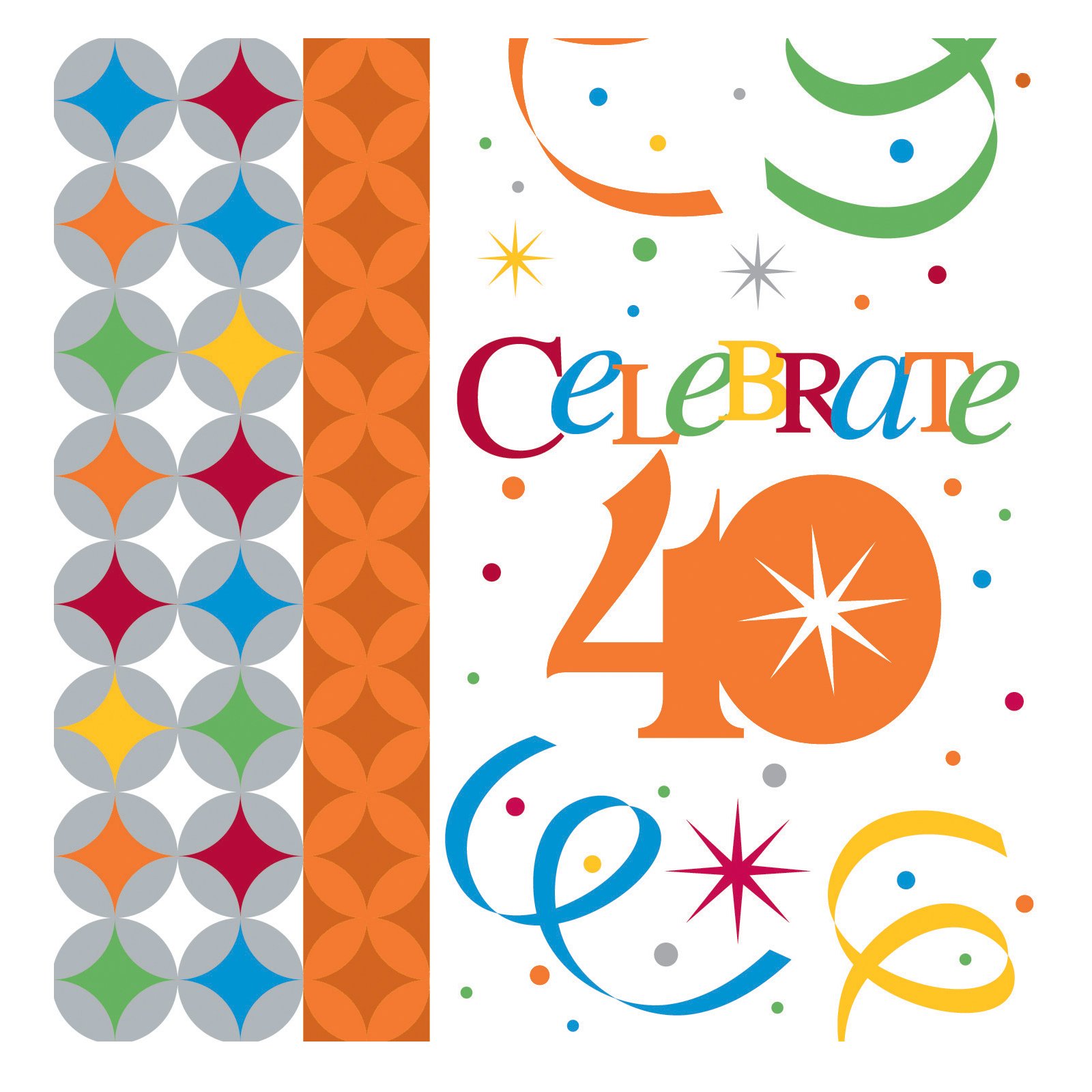 Celebrate In Style 40 Beverage Napkins (16 count) - Click Image to Close