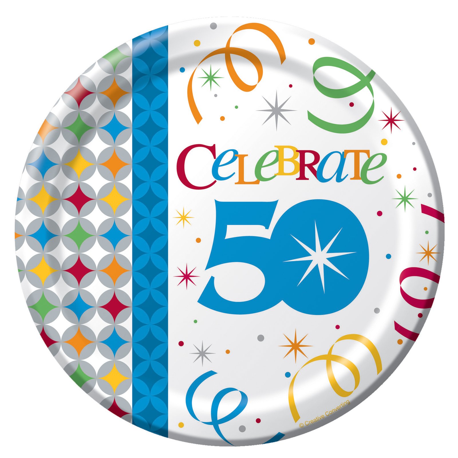 Celebrate In Style 50 Dessert Plates (8 count) - Click Image to Close