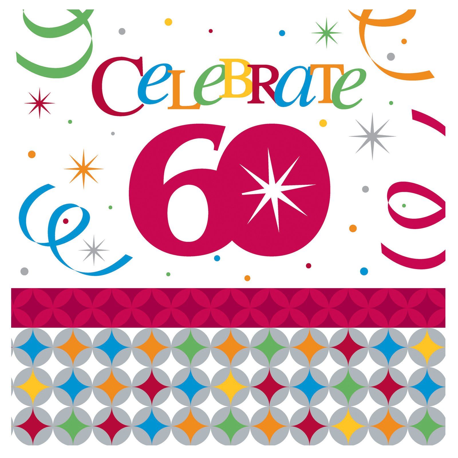 Celebrate In Style 60 Lunch Napkins (16 count)