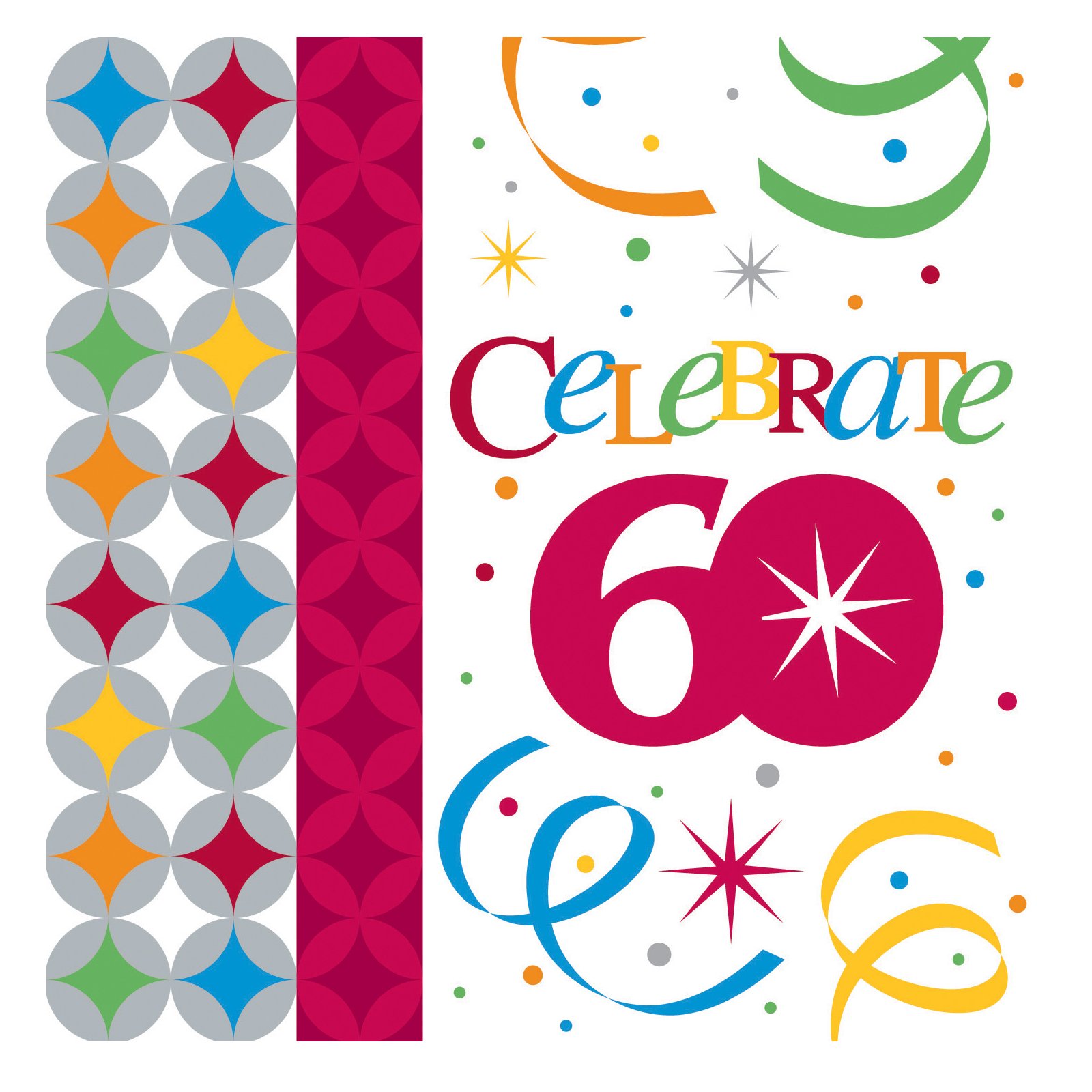 Celebrate In Style 60 Beverage Napkins (16 count) - Click Image to Close