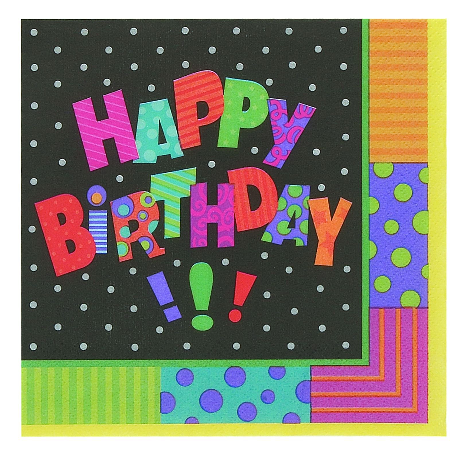 Infinite Birthday Lunch Napkins (16 count) - Click Image to Close