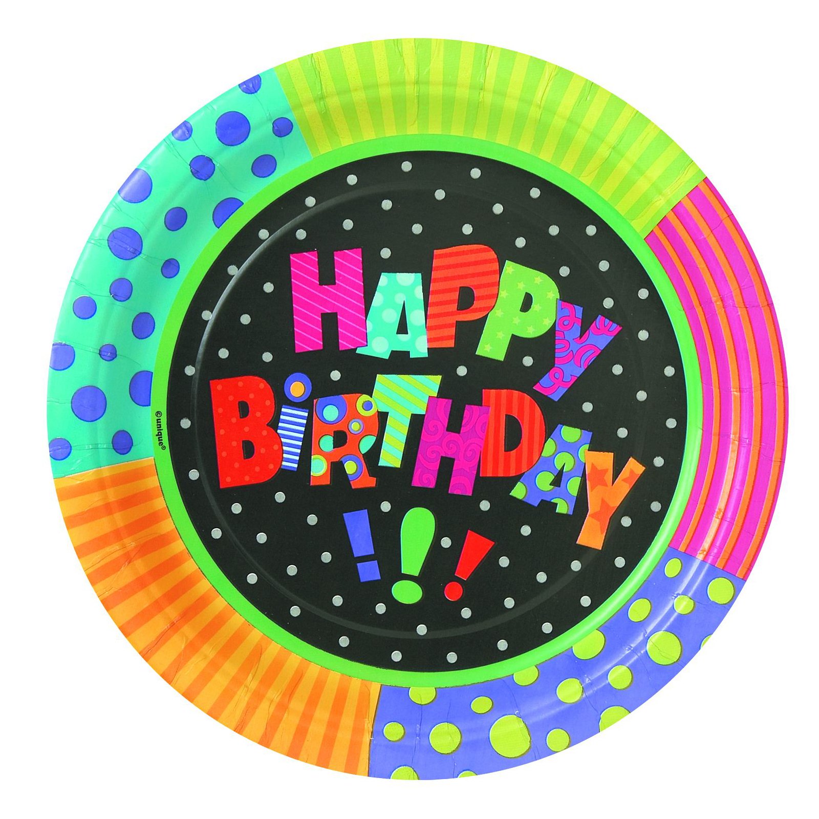 Infinite Birthday Dessert Plates (8 count) - Click Image to Close