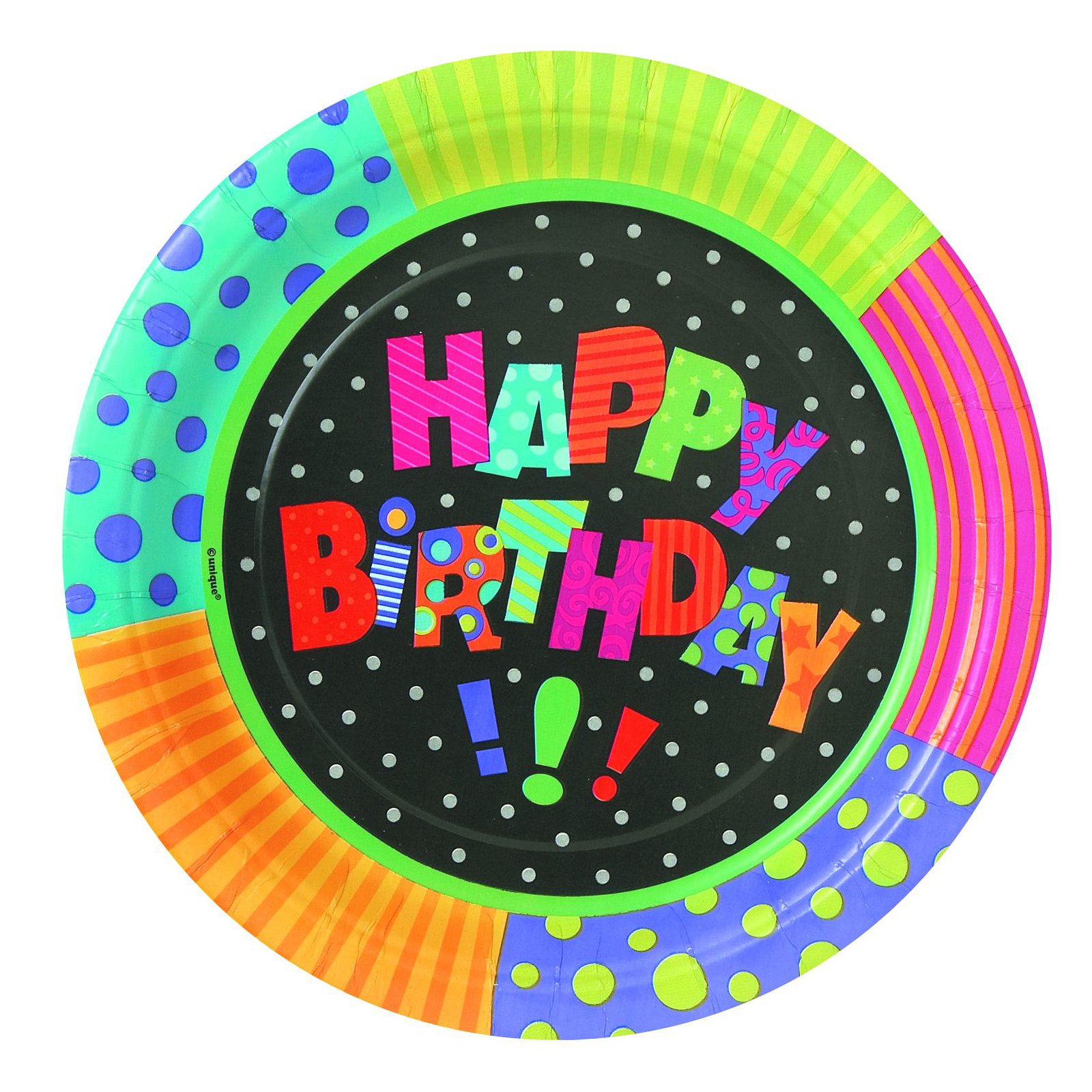 Infinite Birthday Dinner Plates (8 count) - Click Image to Close