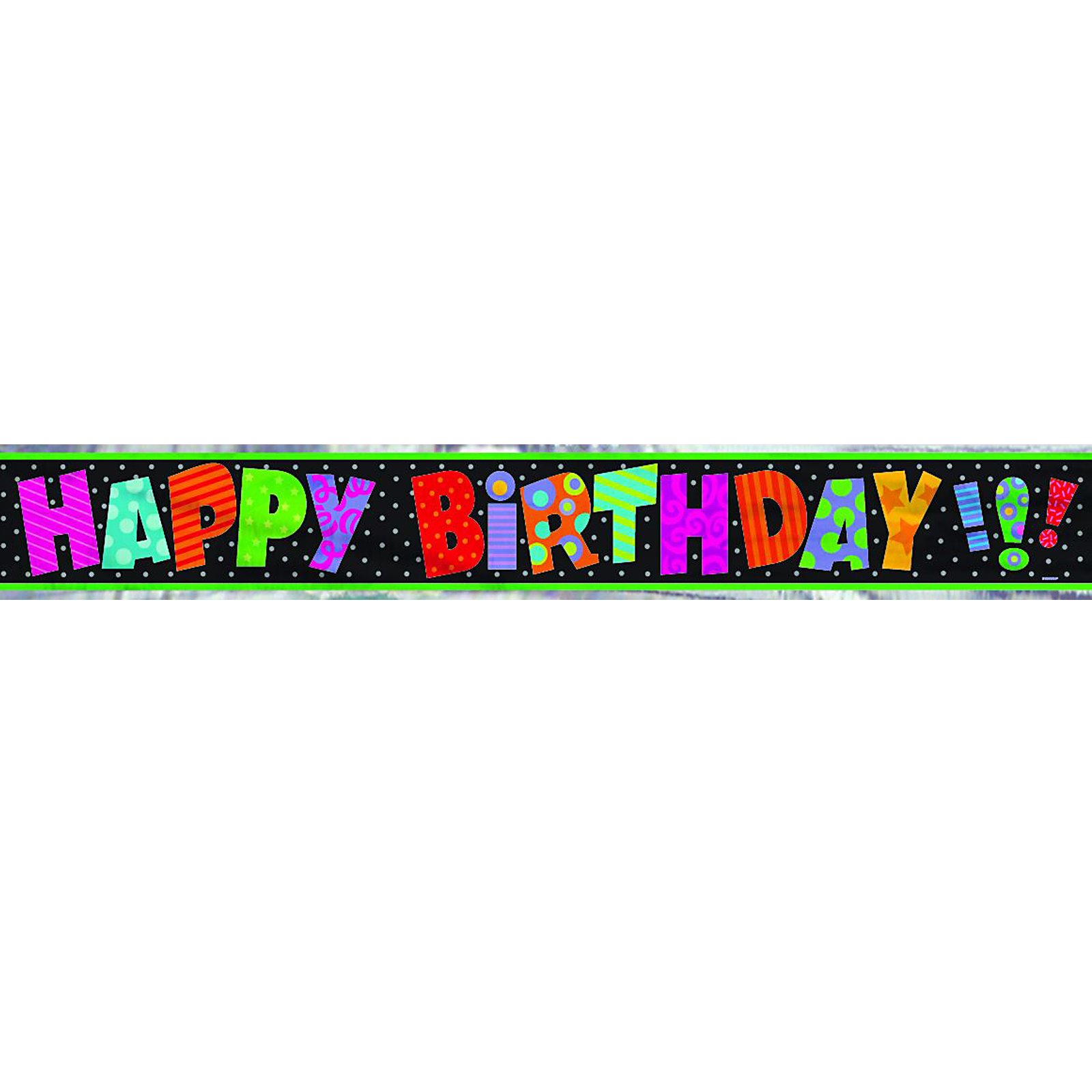 12' Infinite Birthday Foil Banner - Click Image to Close