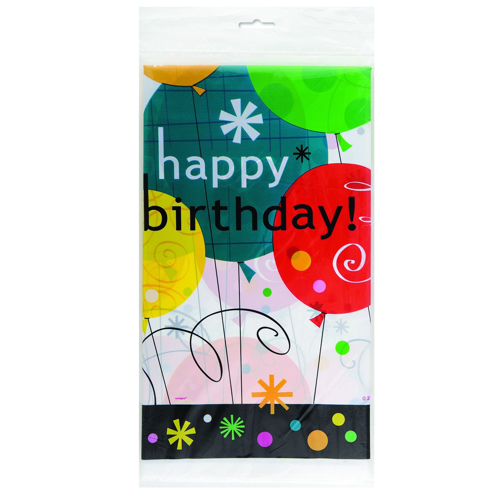 Breezy Birthday Plastic Tablecover