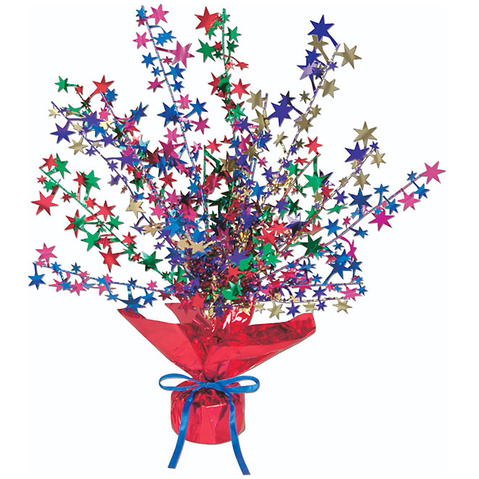 Multi Color Star Gleam 'N Burst Centerpiece - Click Image to Close