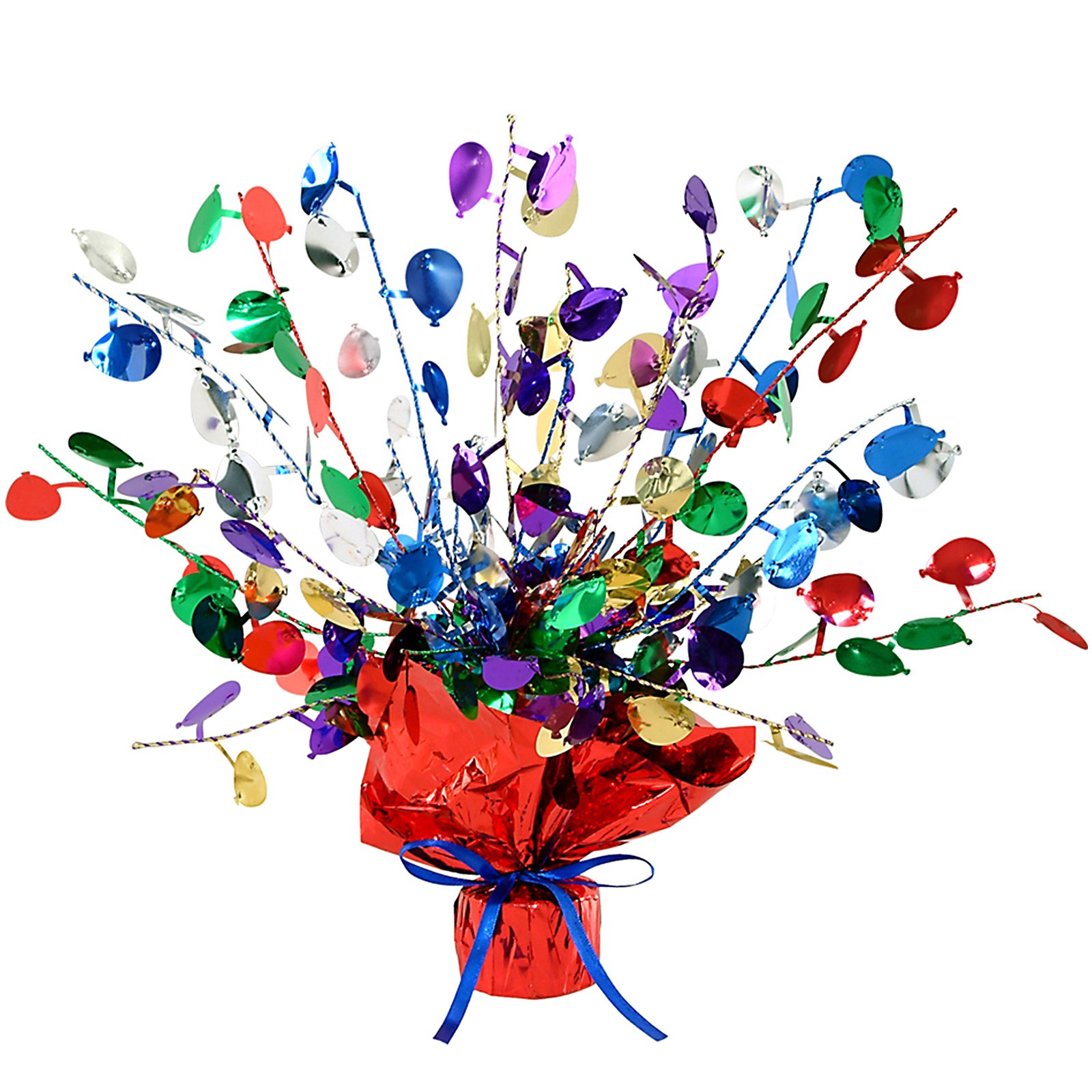 Multi Color Balloon Gleam 'N Burst Centerpiece - Click Image to Close