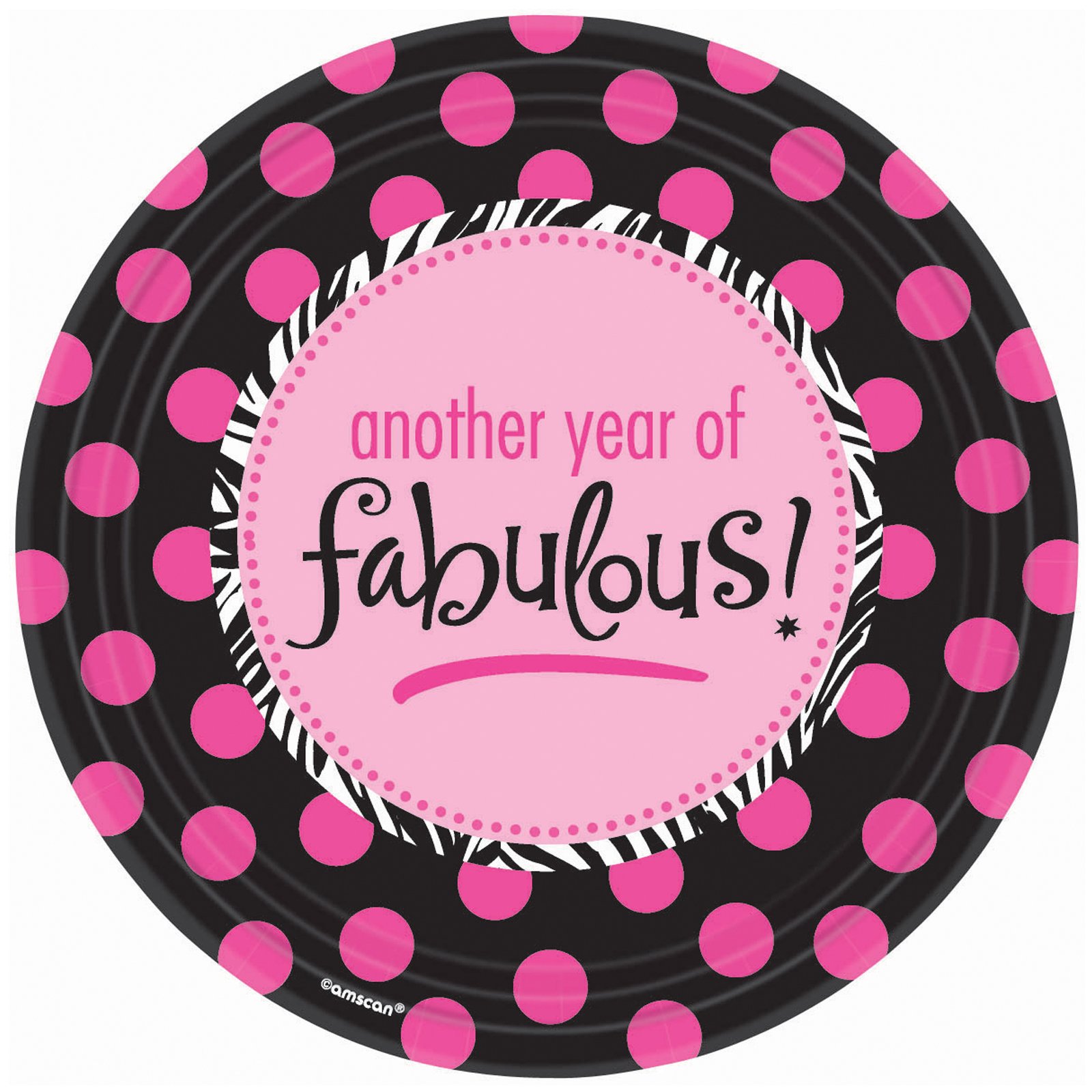 Another Year of Fabulous Dinner Plates (8 count) - Click Image to Close