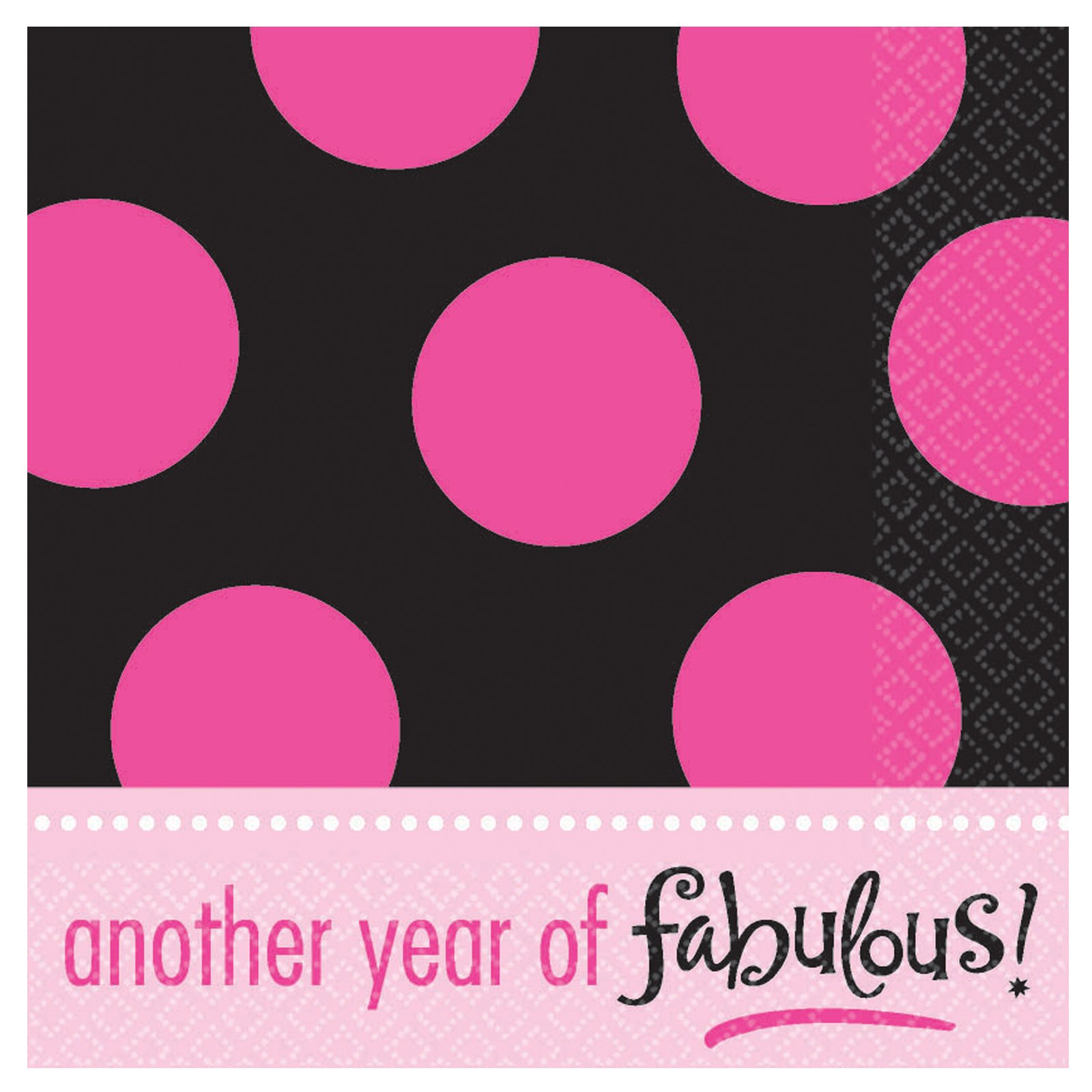 Another Year of Fabulous Lunch Napkins (16 count) - Click Image to Close