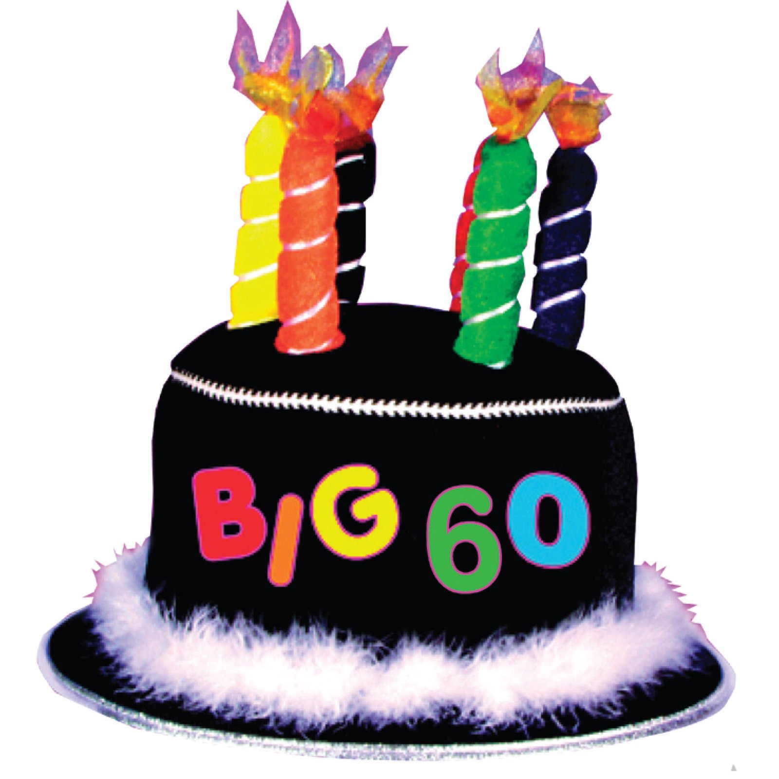 Over the Hill 60th Birthday Candle Hat - Click Image to Close