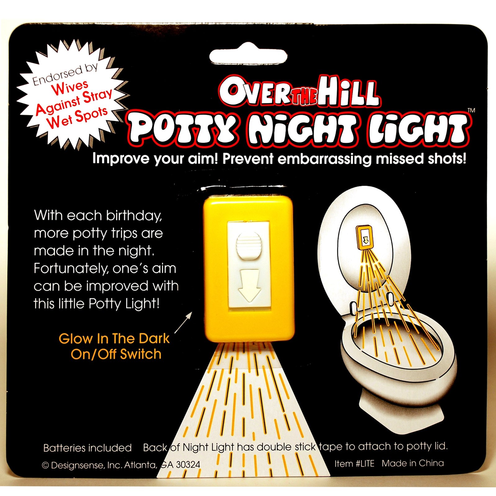 Over the Hill Potty Night Light - Click Image to Close