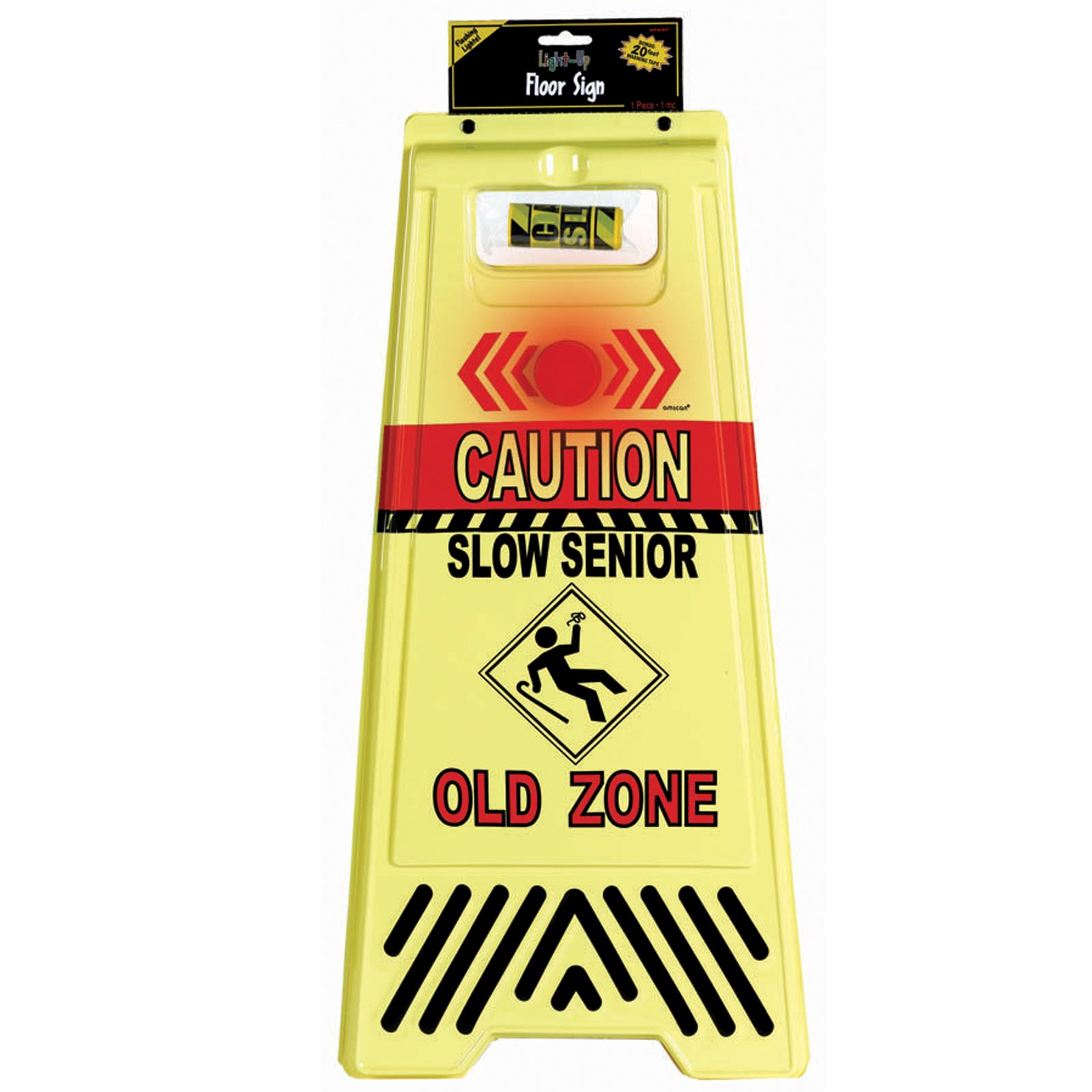 Over the Hill Old Zone Floor Sign - Click Image to Close