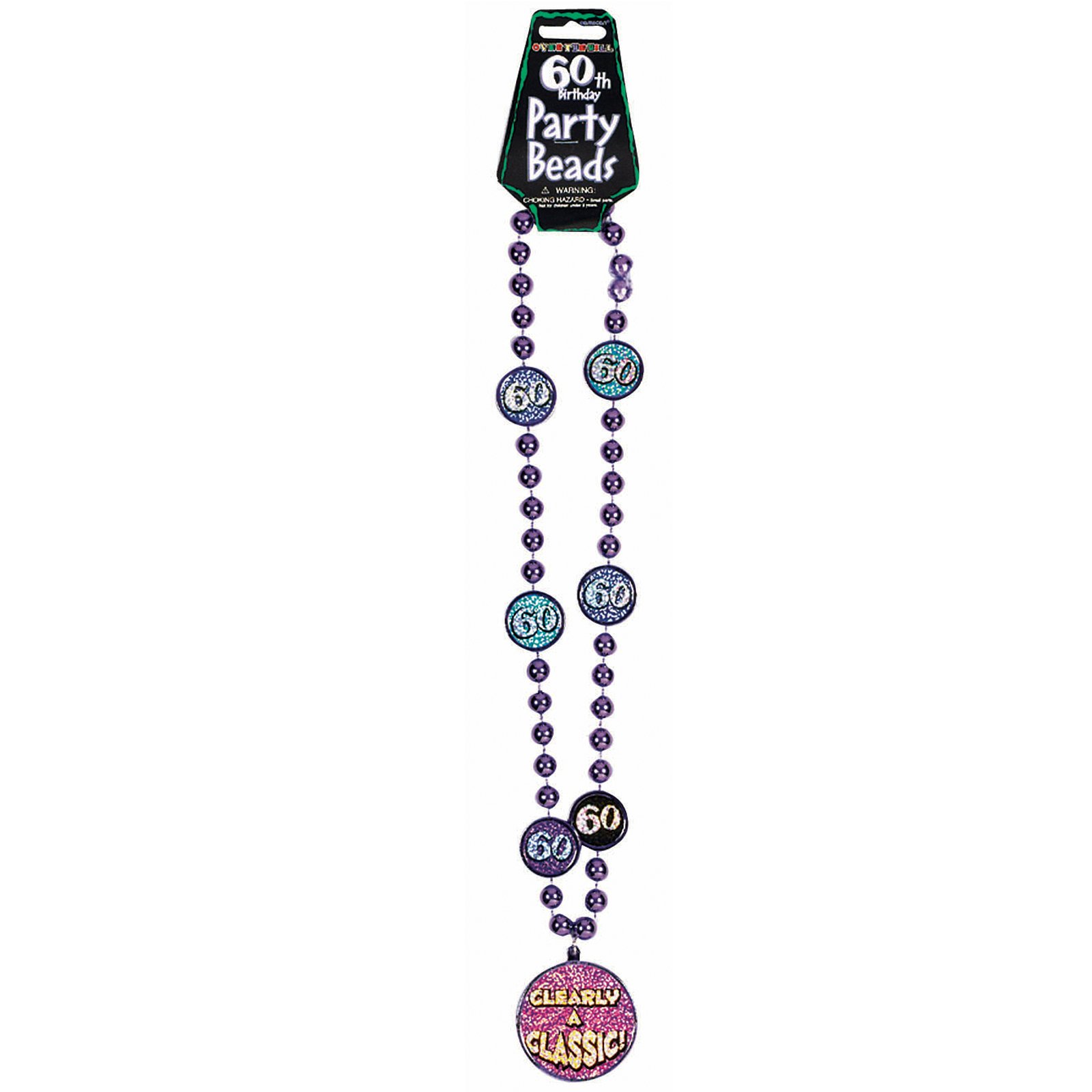 60th Birthday Party Bead Necklace