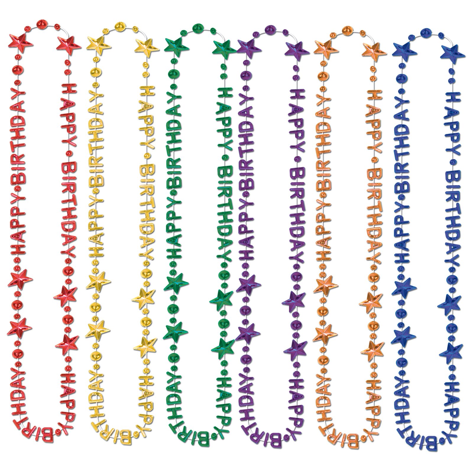 Beads-Of-Expression "Happy Birthday" Asst. (1 count) - Click Image to Close