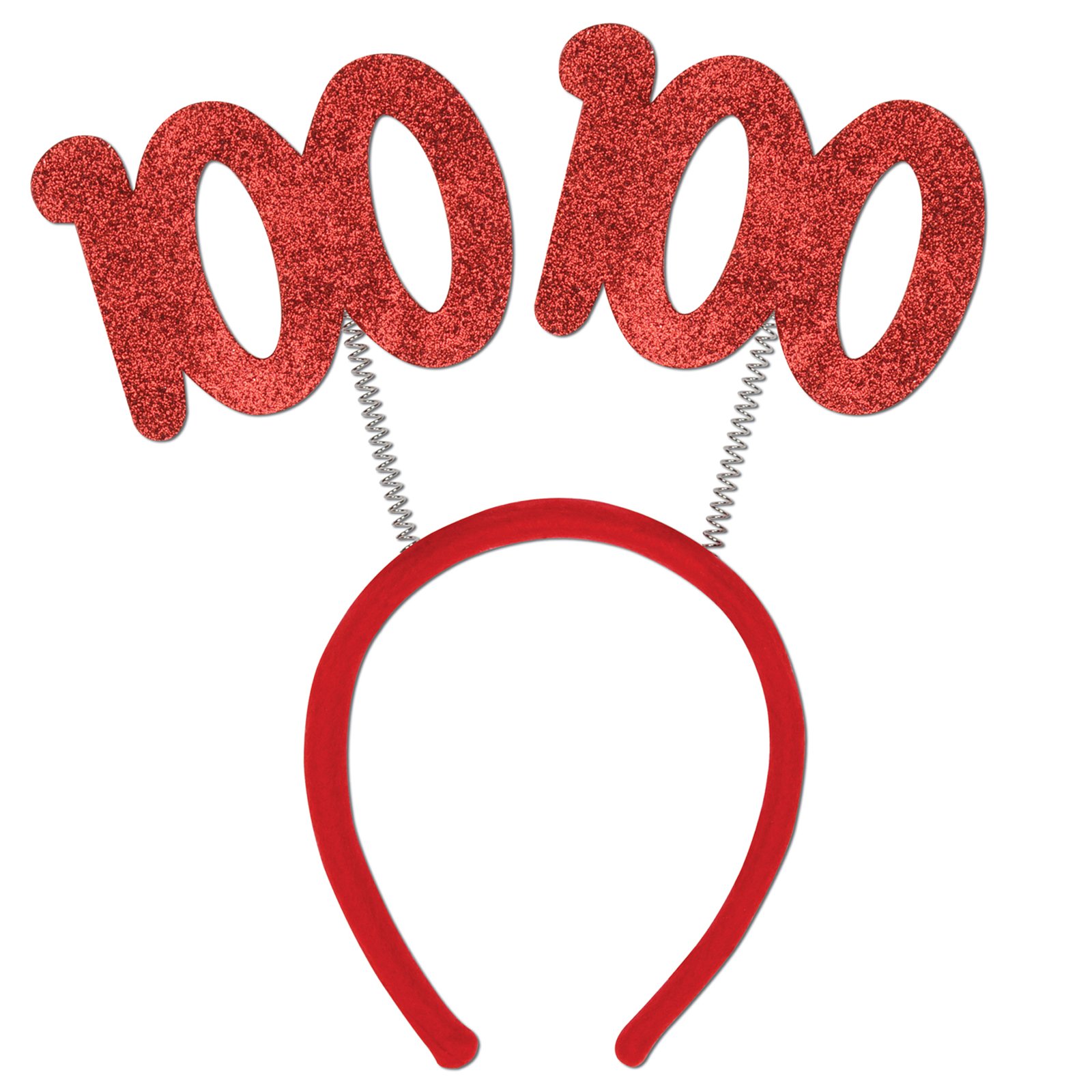 Glittered Head Bopper "100" - Click Image to Close