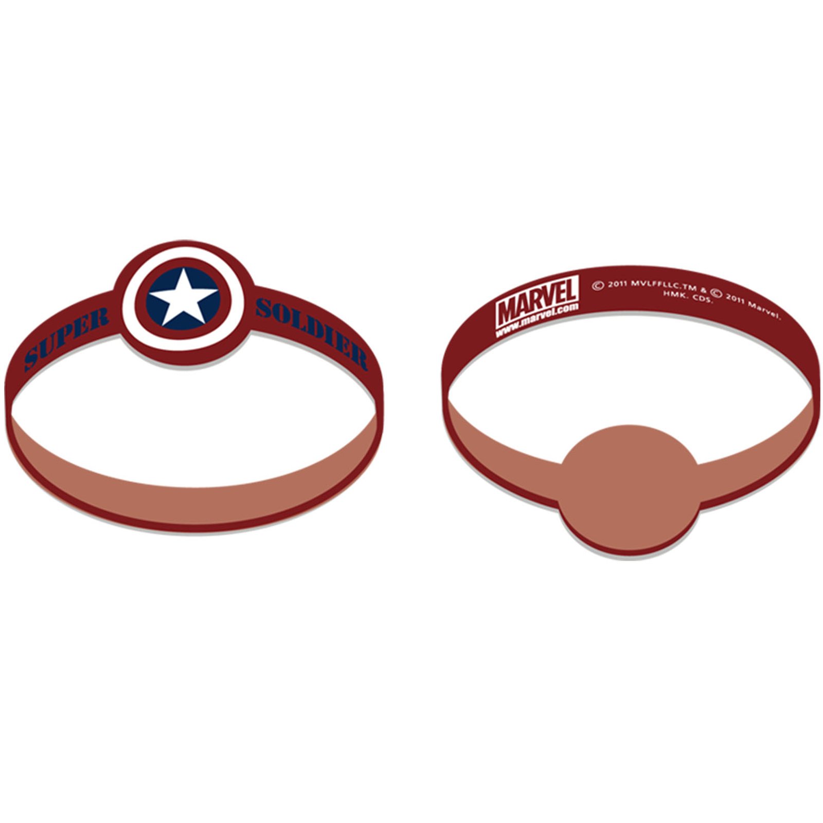 Captain America - Wristbands (4 count) - Click Image to Close