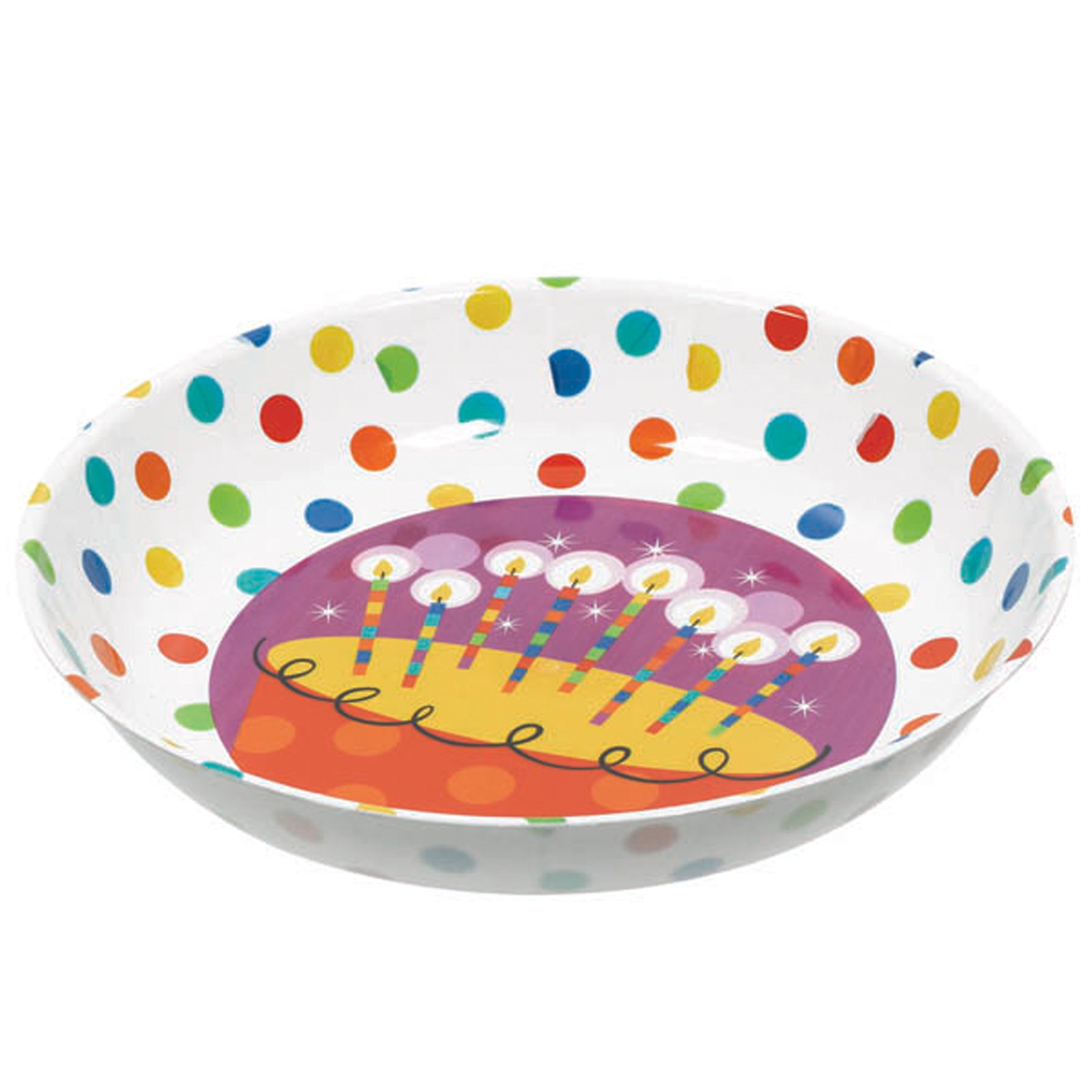 14" Large Plastic Birthday Cake Bowl