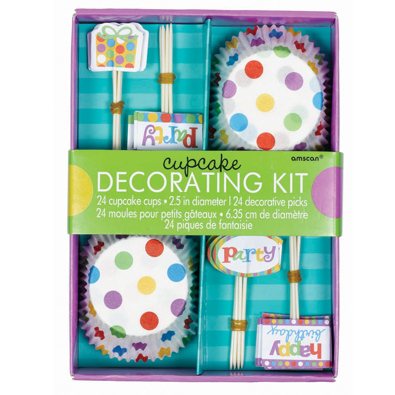 Happy Birthday Cupcake Decorating Kit - Click Image to Close