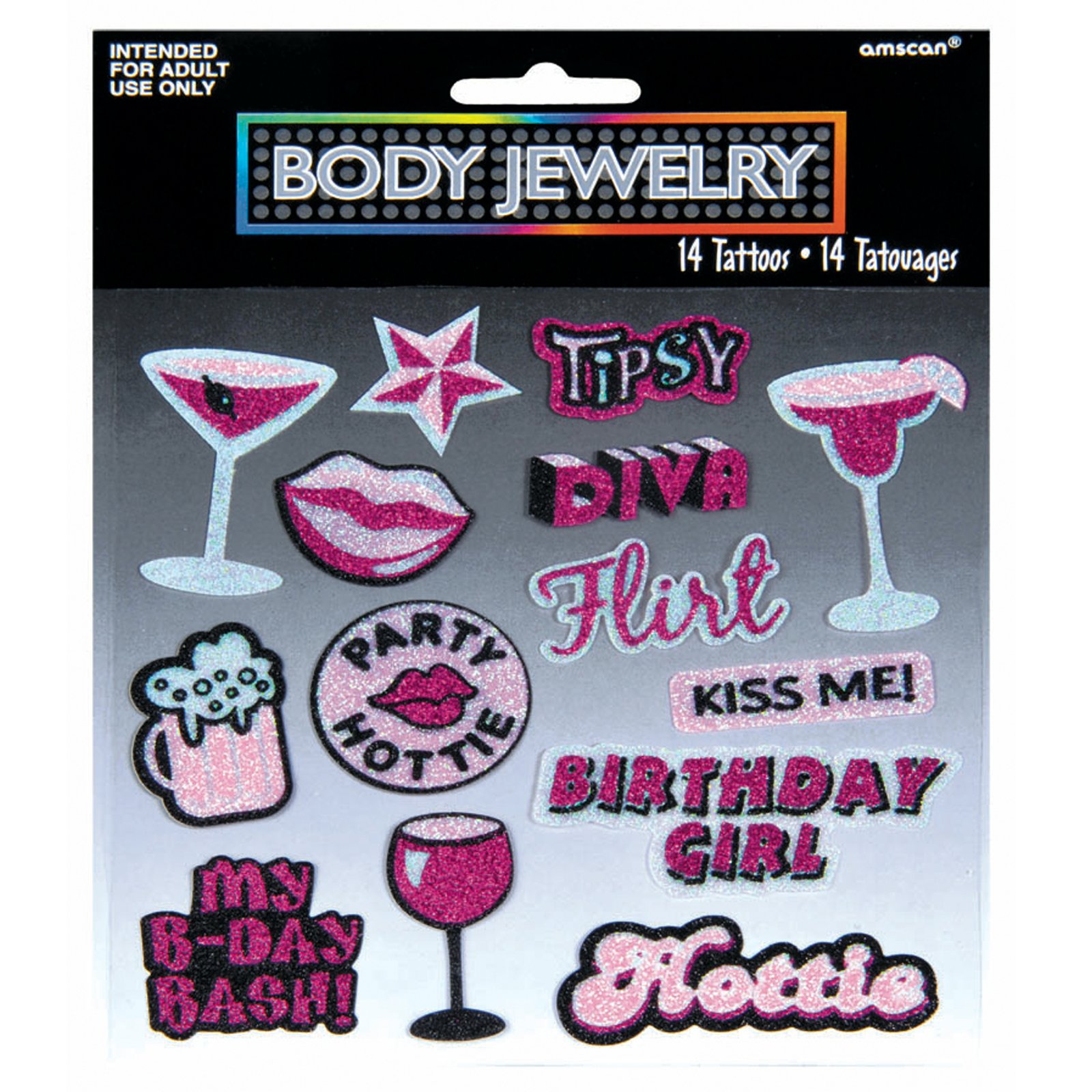 Birthday Girl Body Jewelry (14 count) - Click Image to Close