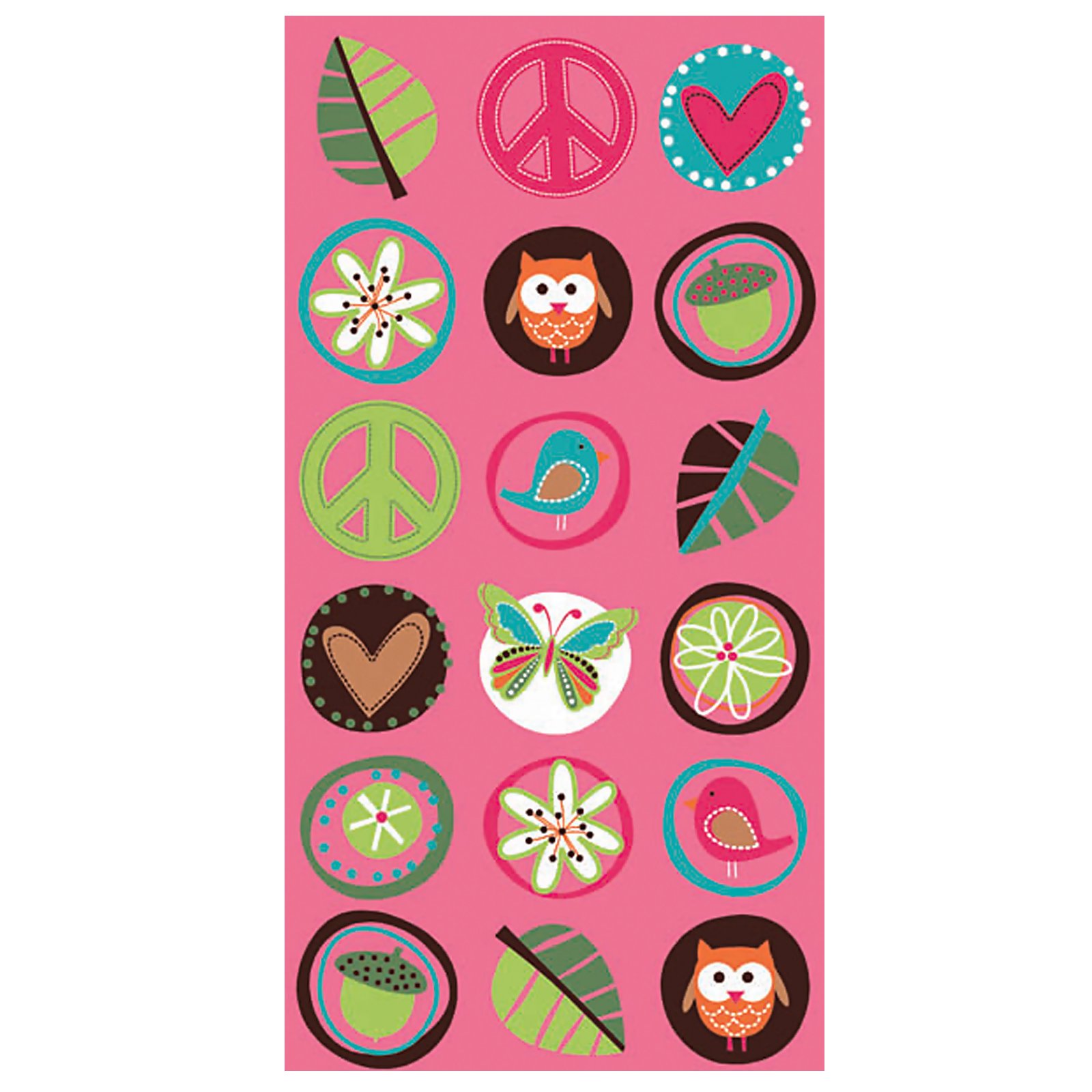 Hippie Chick Paper Treat Bags (8 count) - Click Image to Close