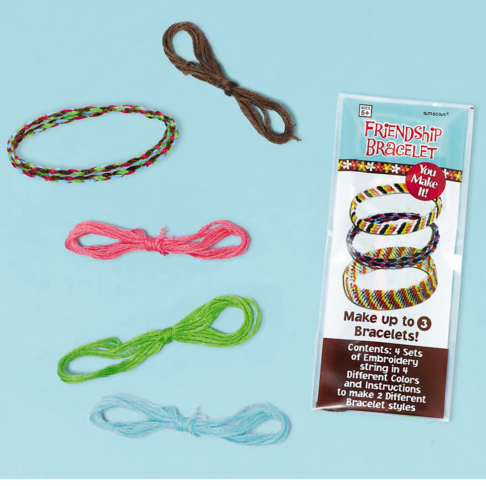 Hippie Chick Friendship Bracelet Kits (12 count) - Click Image to Close