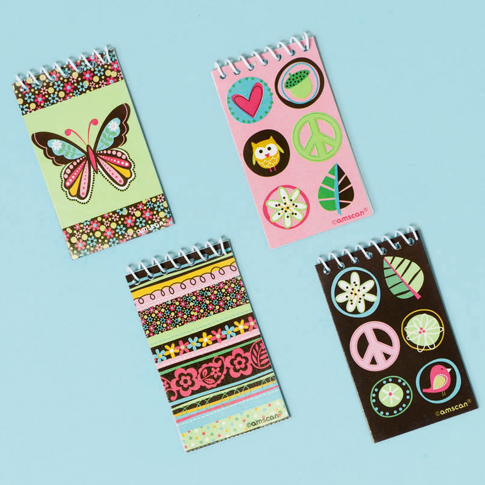 Hippie Chick Notepads Assorted (12 count) - Click Image to Close