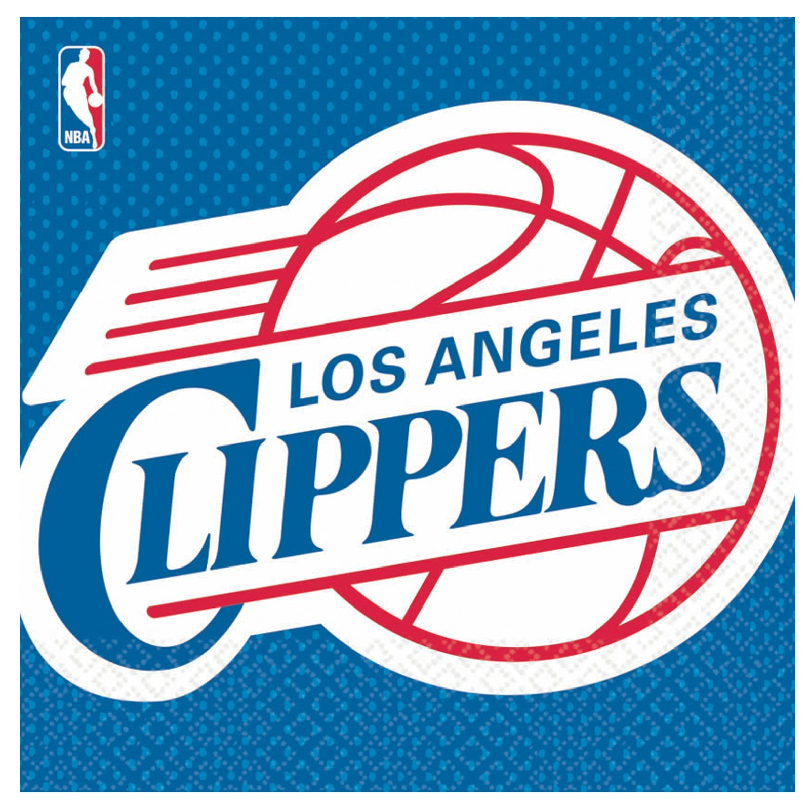 Los Angeles Clippers Basketball - Lunch Napkins (16 count) - Click Image to Close