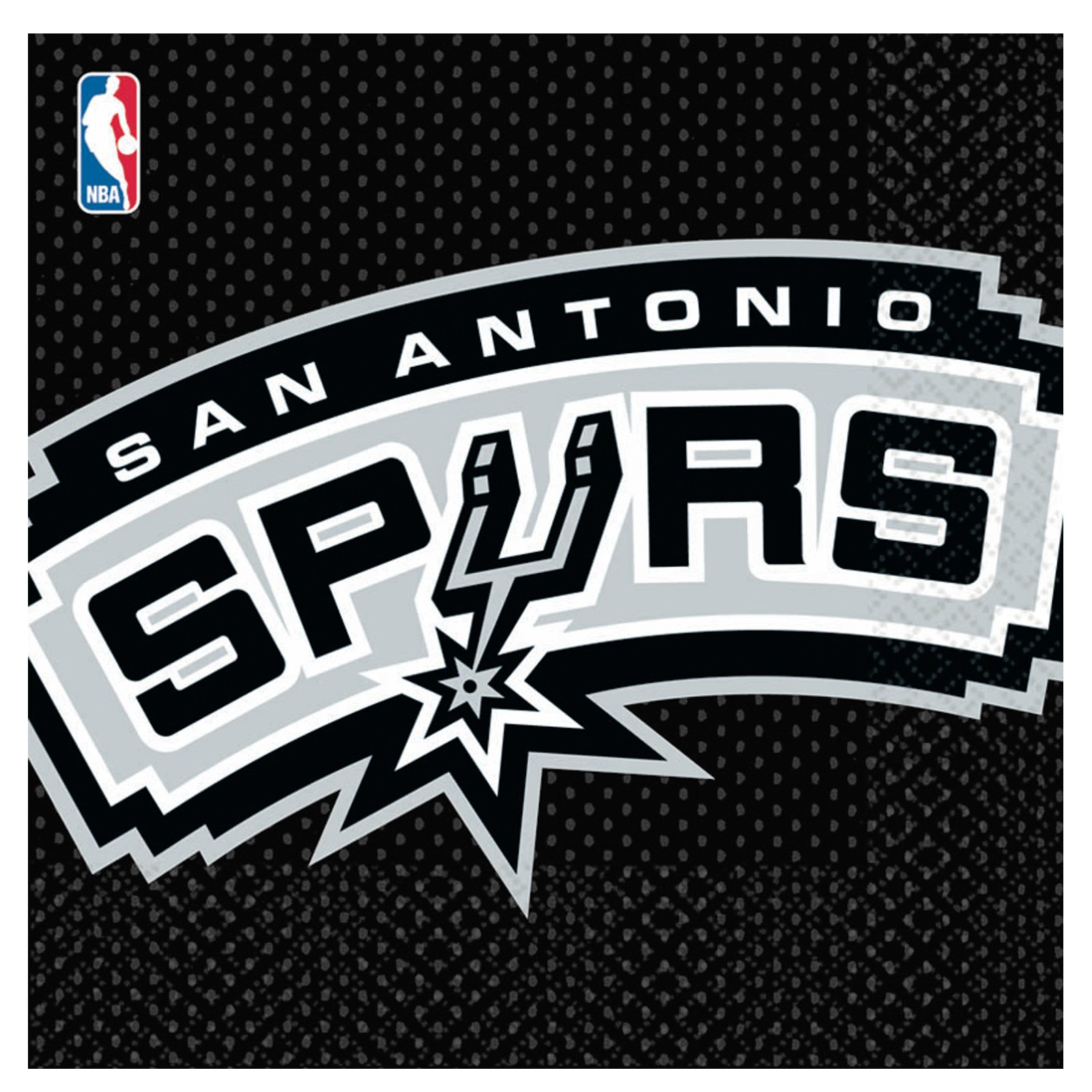 San Antonio Spurs Basketball - Lunch Napkins (16 count) - Click Image to Close