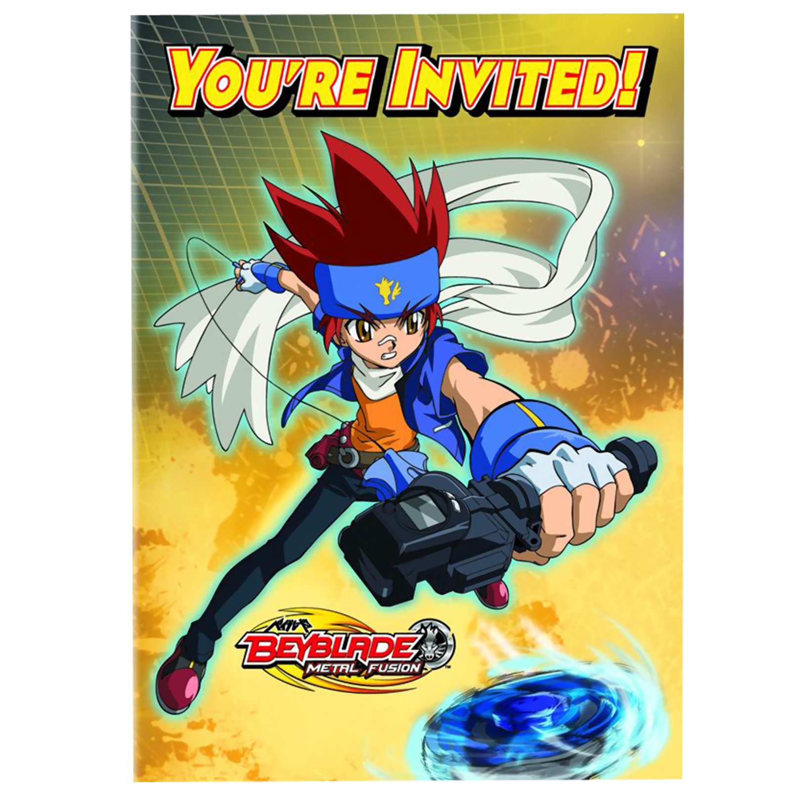 Beyblade Invitations (8 count) - Click Image to Close