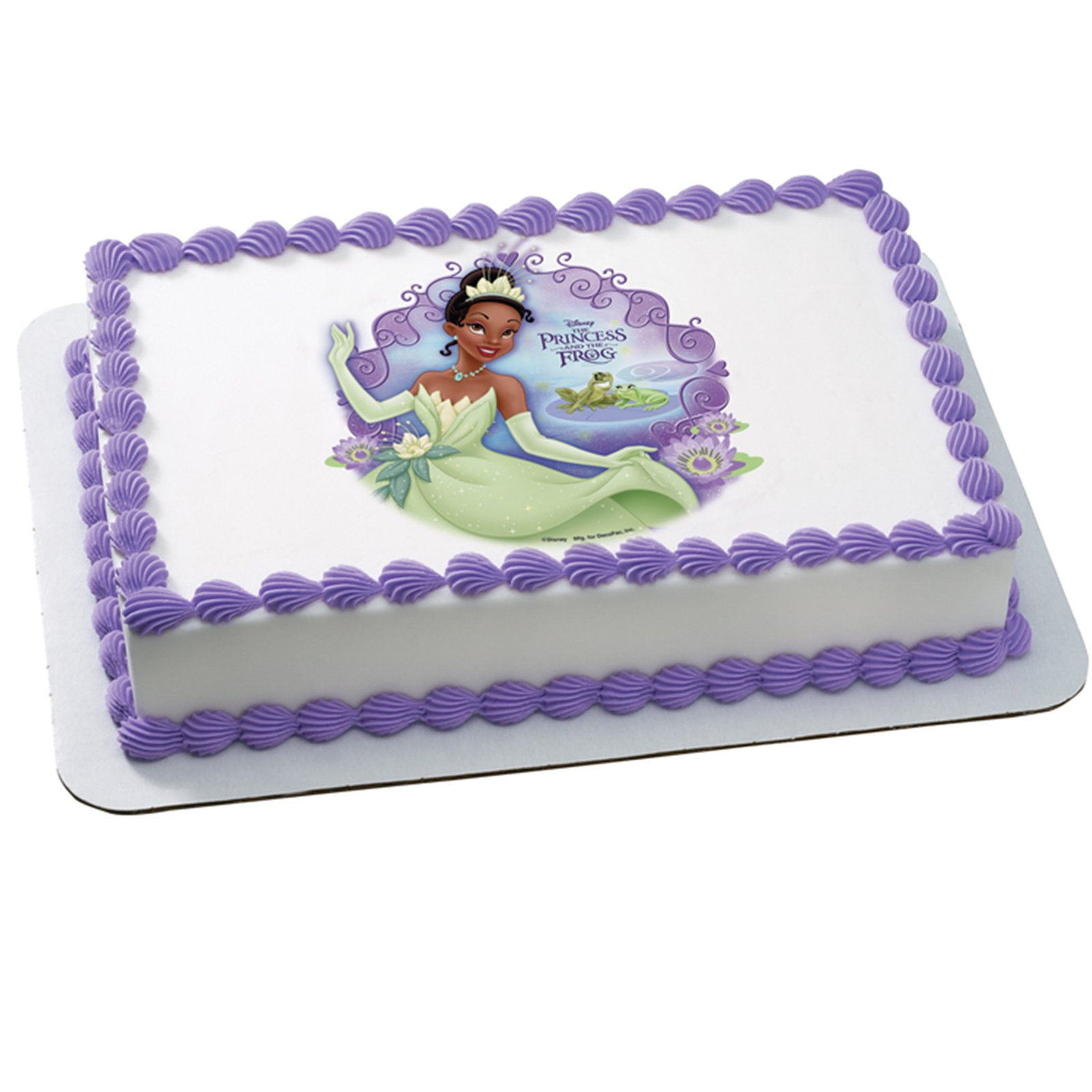 Disney Princess and the Frog Bayou Edible Icing Cake Topper - Click Image to Close