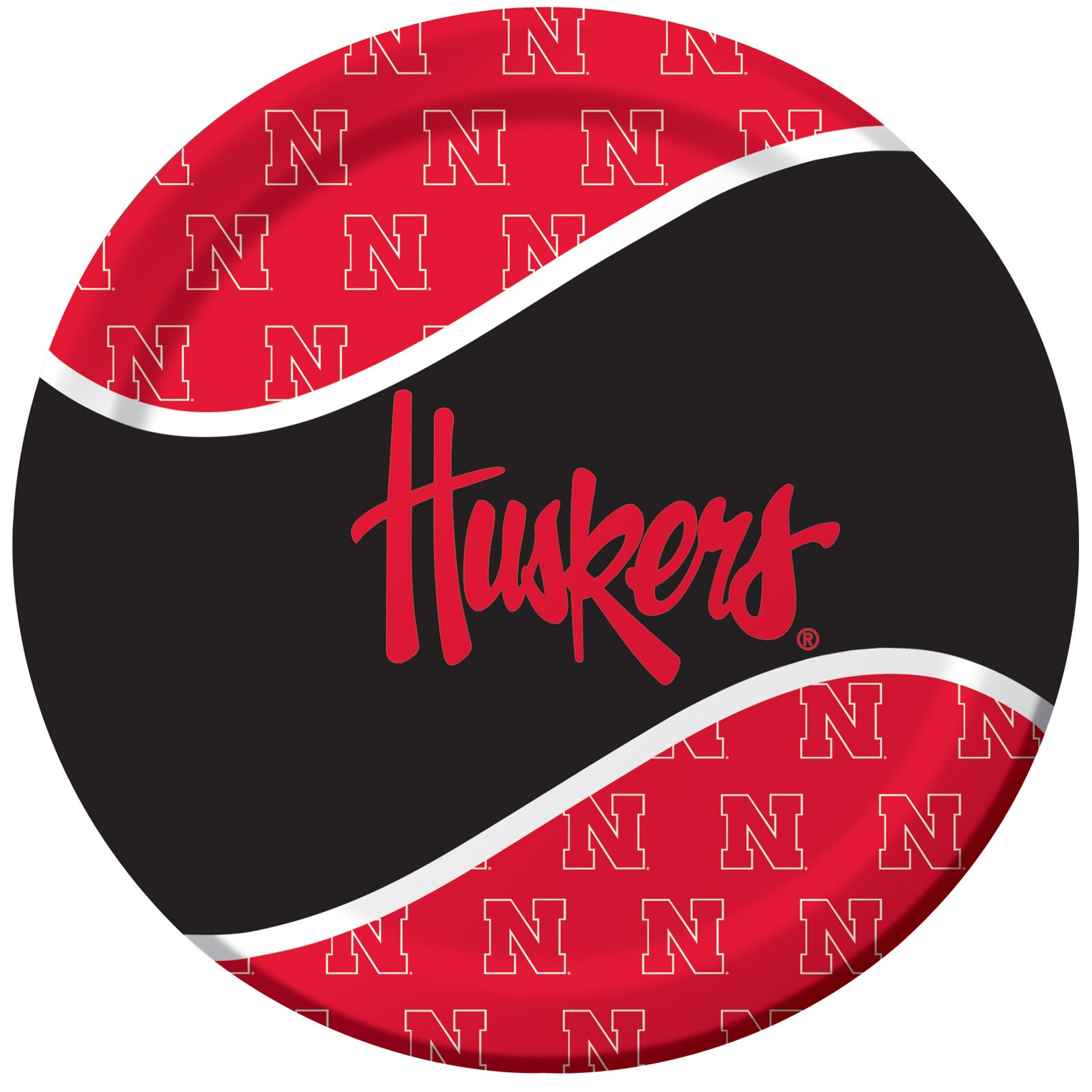 Nebraska Cornhuskers - Dinner Plates (8 count) - Click Image to Close