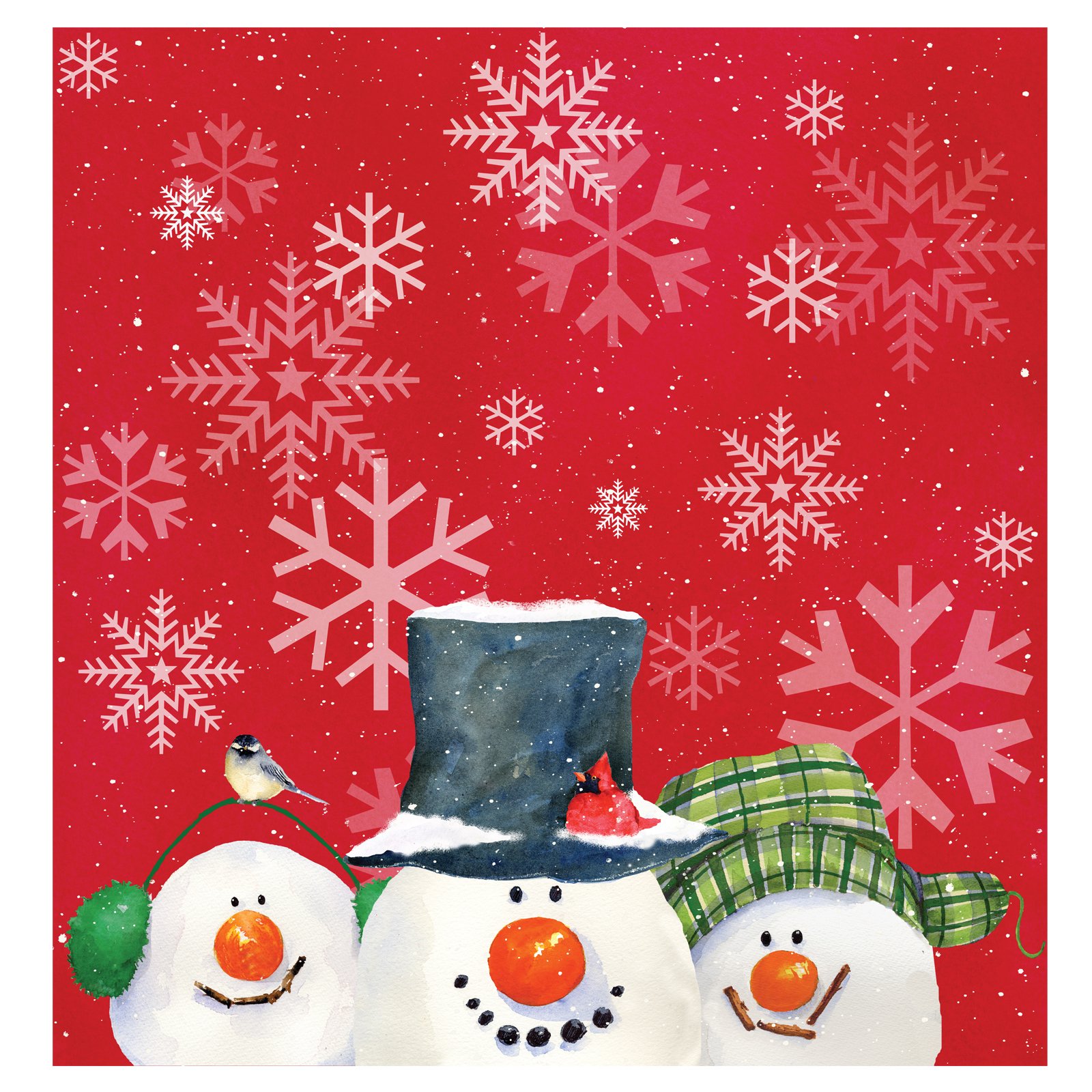 Christmas Snowman Carols - Plastic Tablecover