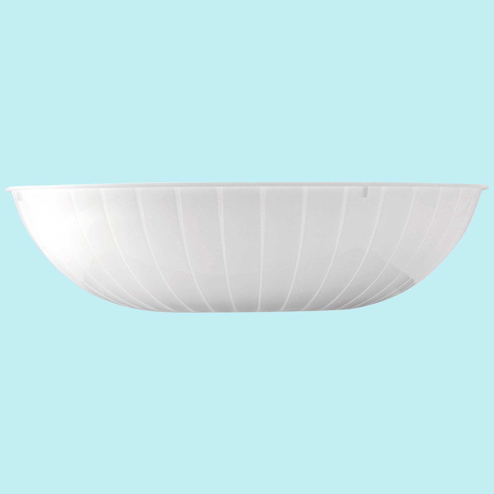 White Large Plastic Bowl - Click Image to Close