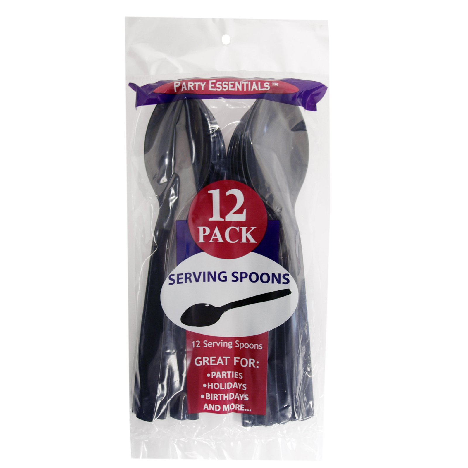 Black Serving Spoons (12 count)