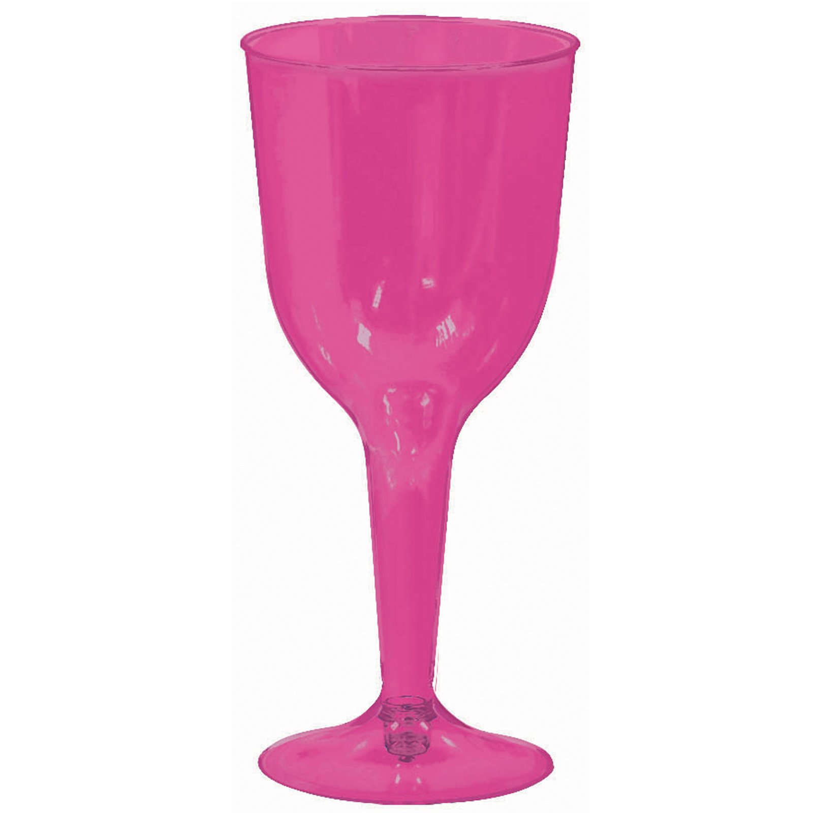 Bright Pink 10 oz. Premium Plastic Wine Glasses (18 count)