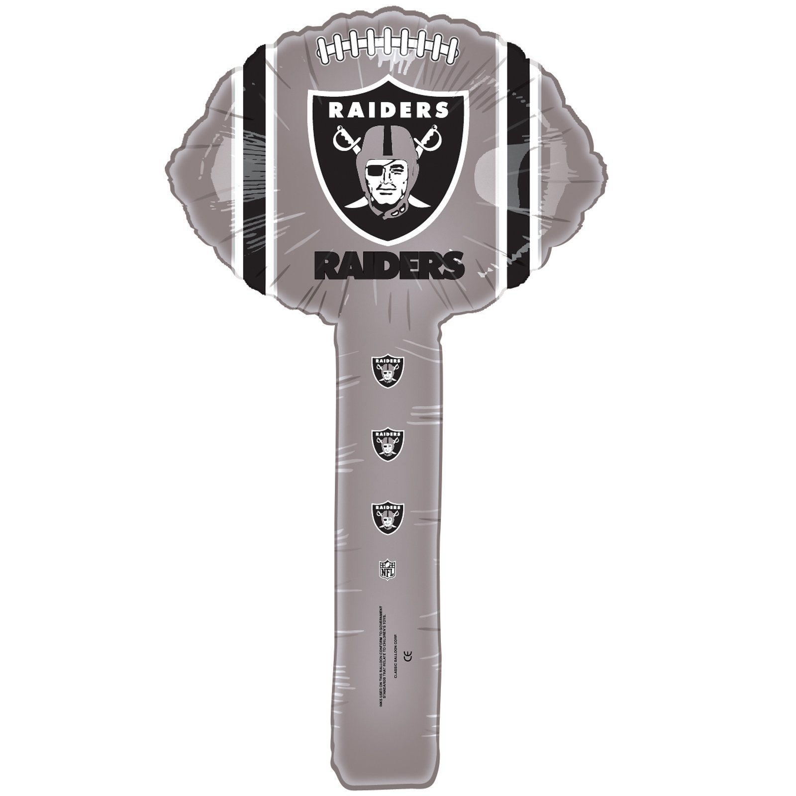 Oakland Raiders - Foil Hammer Balloons (8 count)