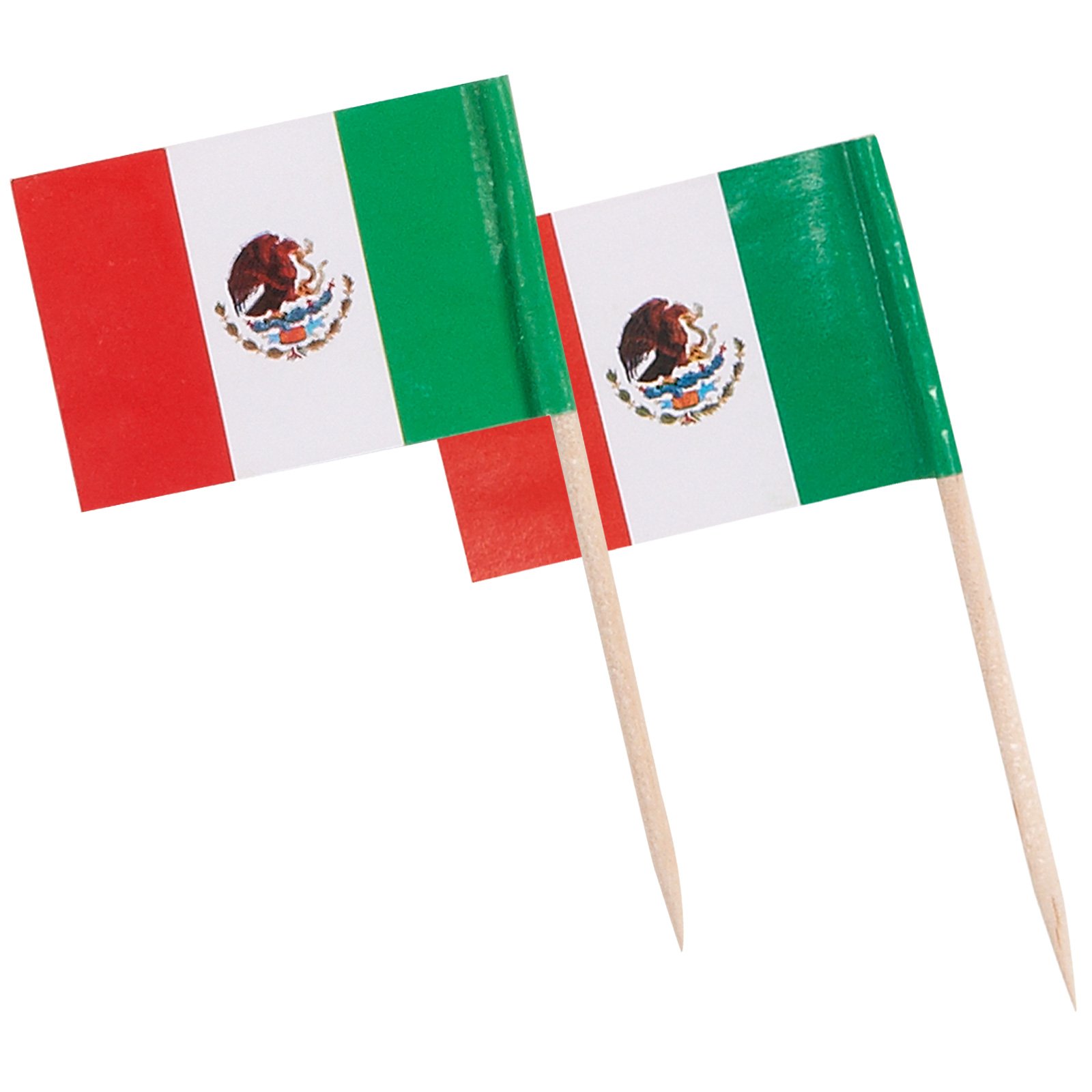 Mexican Flag Food Picks (144 count) - Click Image to Close