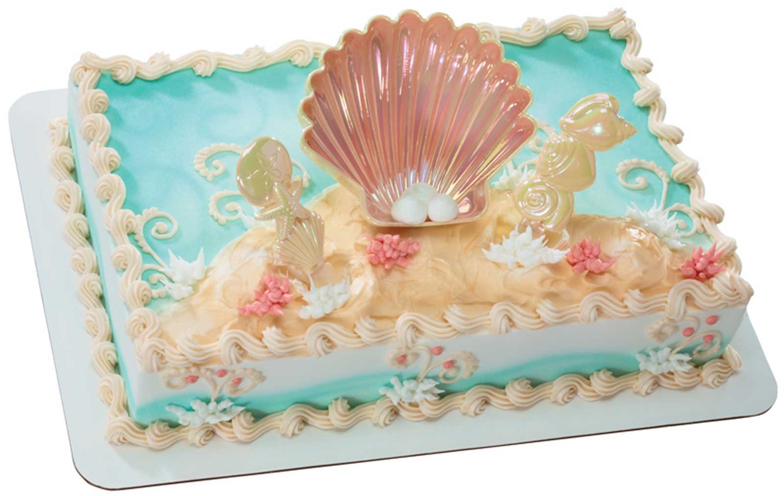 Luau Sea Shell Cake Topper