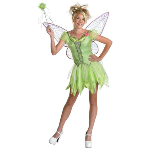 Tinker Bell Deluxe Tween/Teen Costume - Click Image to Close