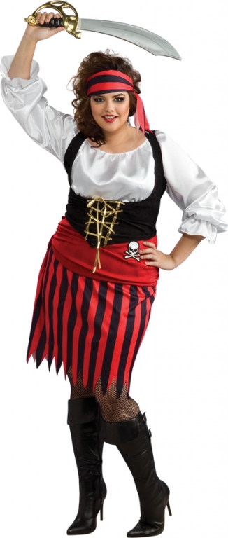 Pirate Plus Size Costume - Click Image to Close