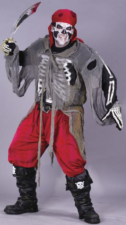 Buccaneer Bones Pirate Adult Costume - Click Image to Close