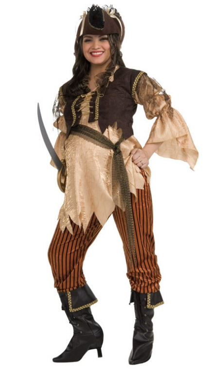 Pirate Queen Maternity Costume - Click Image to Close