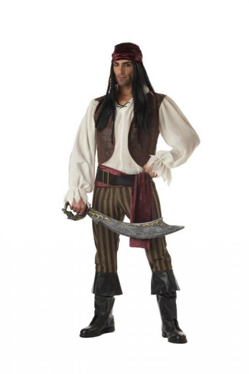 Rogue Pirate Adult Costume - Click Image to Close
