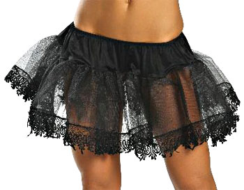 Sexy Black Petticoat Slip