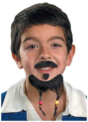 Kid's Jack Sparrow Mustache & Goatee - Click Image to Close