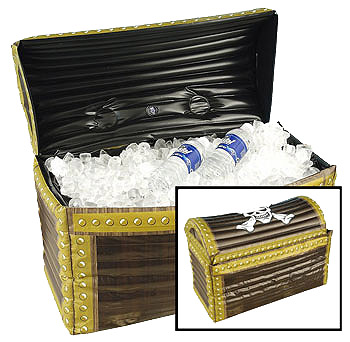 Treasure Chest Inflatable Cooler - Click Image to Close