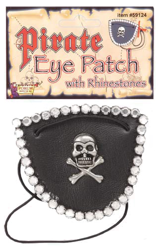 Rhinestone Pirate Eye Patch - Click Image to Close